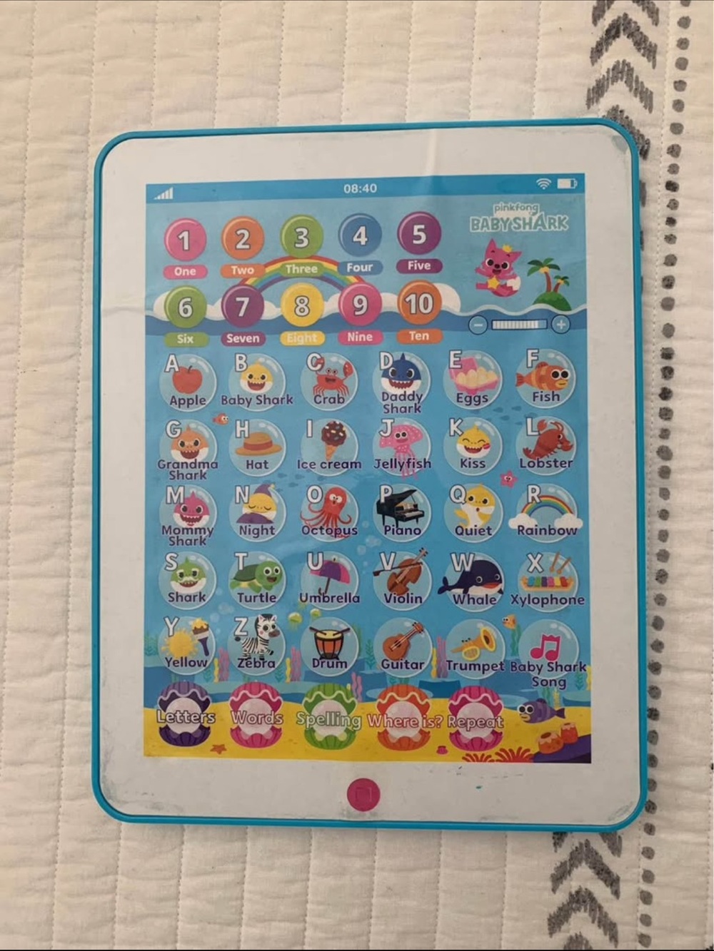 Baby Shark Learning Tablet Toy